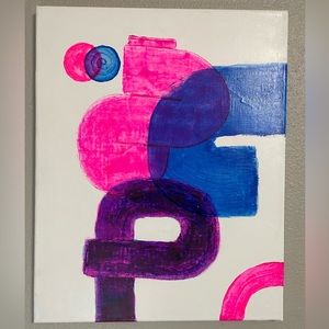 Abstract acrylic painting